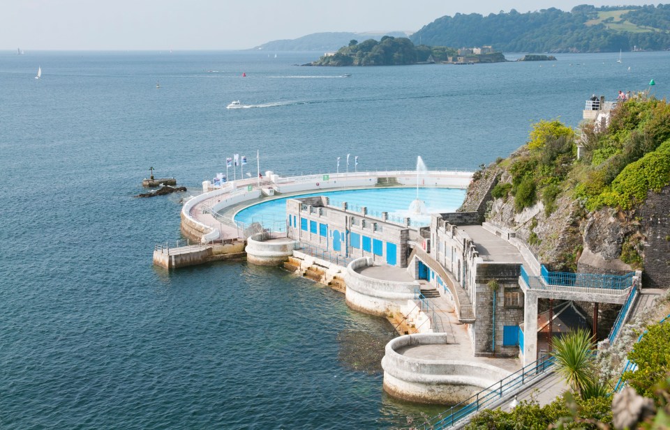 Tinside Lido at Plymouth Hoe, Devon, UK.