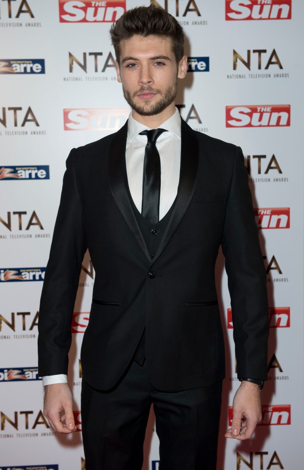 Man in black tuxedo at the National Television Awards.