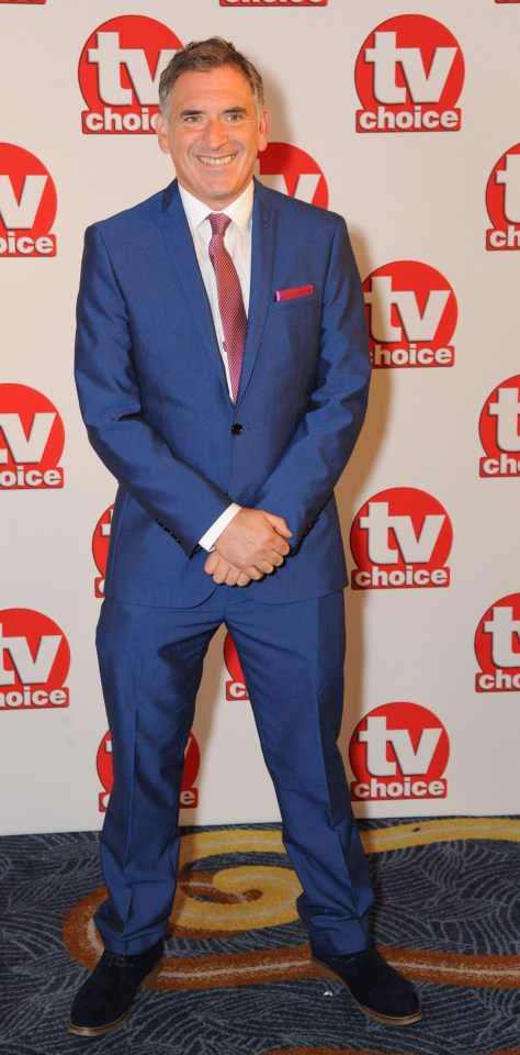 Tony Audenshaw at the TV Choice Awards.