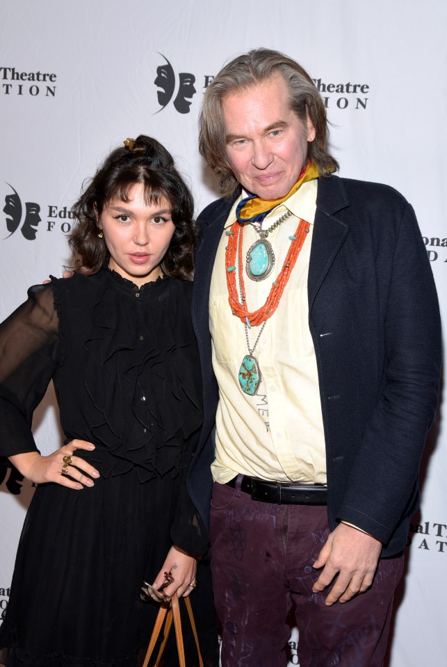 Mercedes Kilmer and Val Kilmer at a gala.