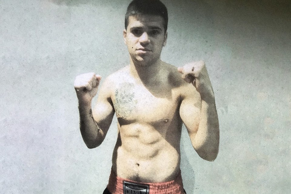 Portrait of Agustin Alvarez, a 34-year-old former champion boxer from Galicia.