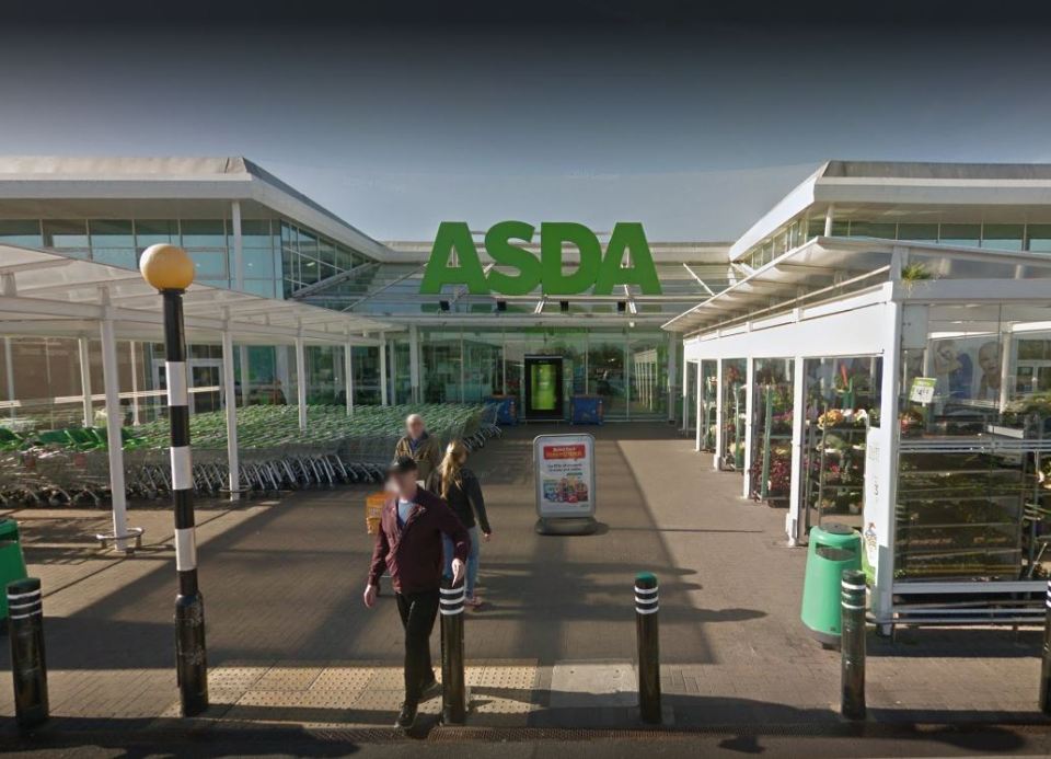 Exterior of an Asda supermarket.
