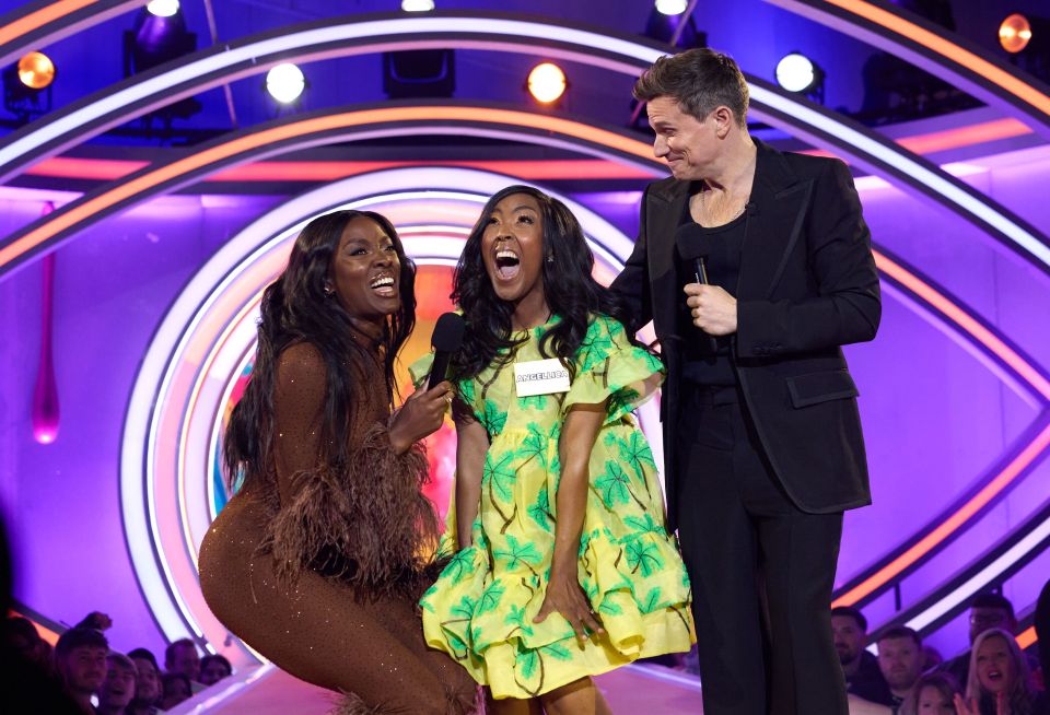 AJ Odudu, Angellica Bell, and Will Best on Celebrity Big Brother.