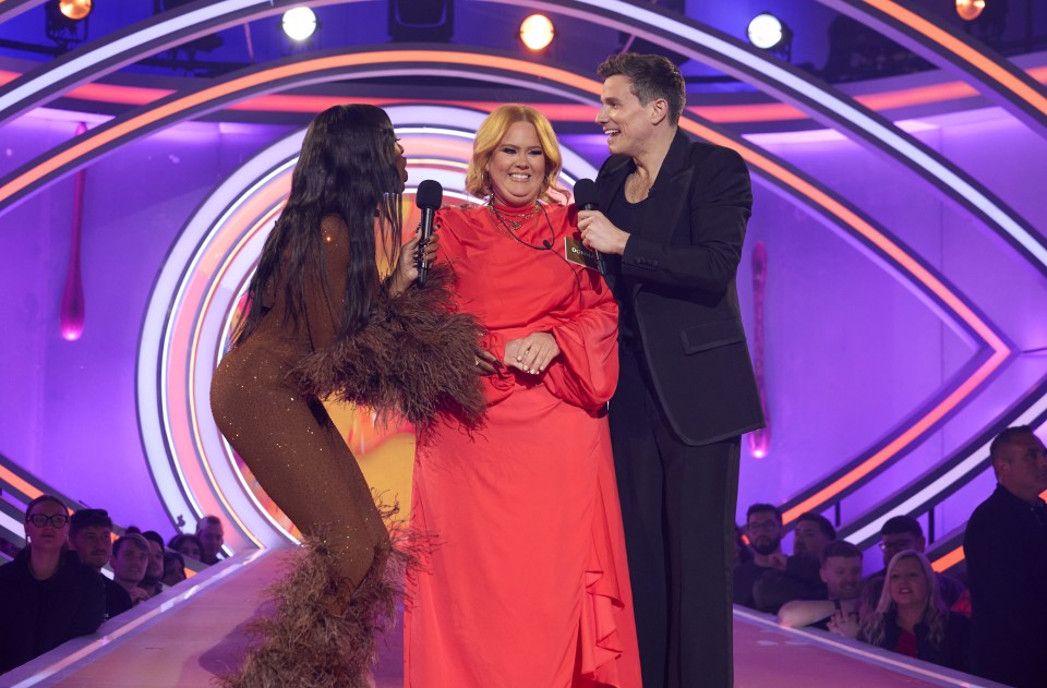 AJ Odudu, Donna Preston, and Will Best at the Celebrity Big Brother launch.