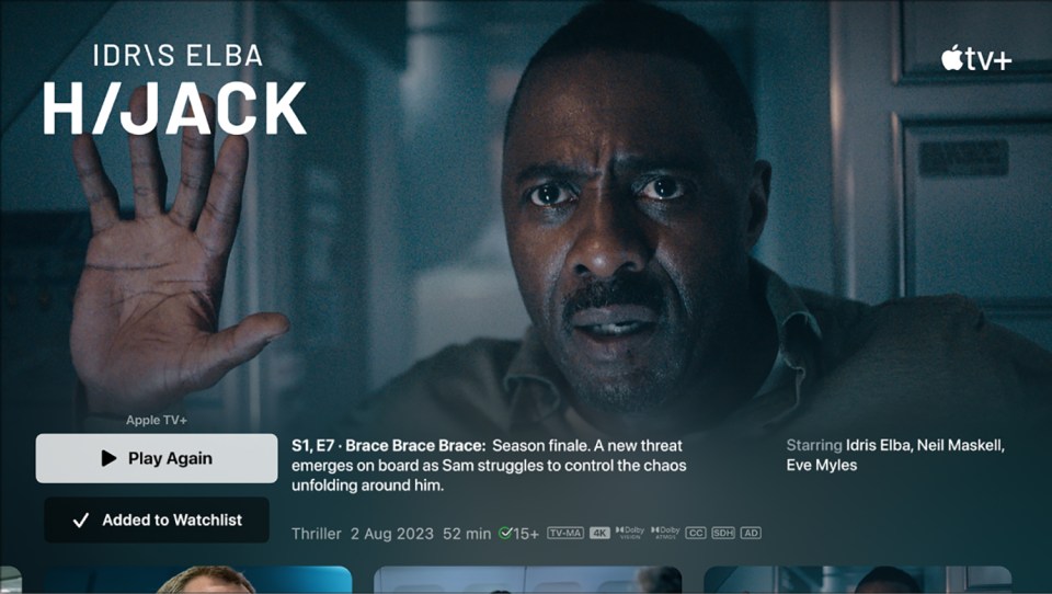 Apple TV+ H/Jack episode screen.