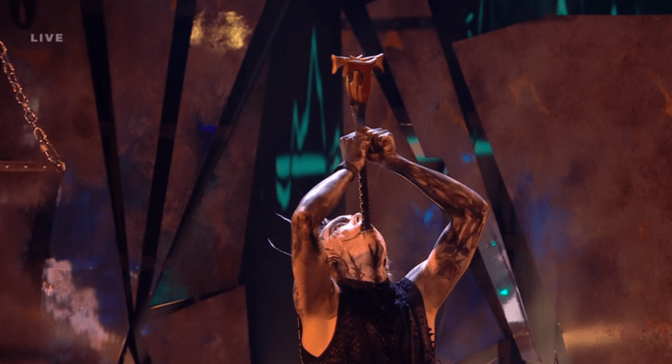 Auzzy Blood performing on Britain's Got Talent.