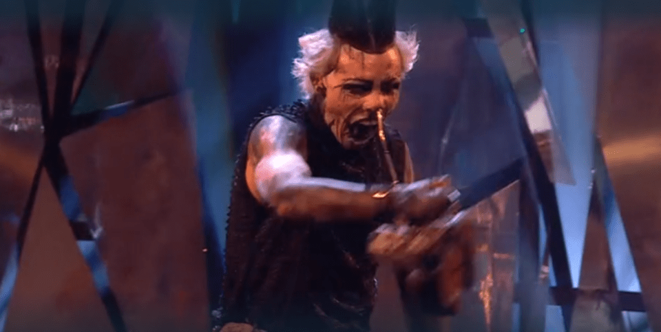 Auzzy Blood performing on Britain's Got Talent.