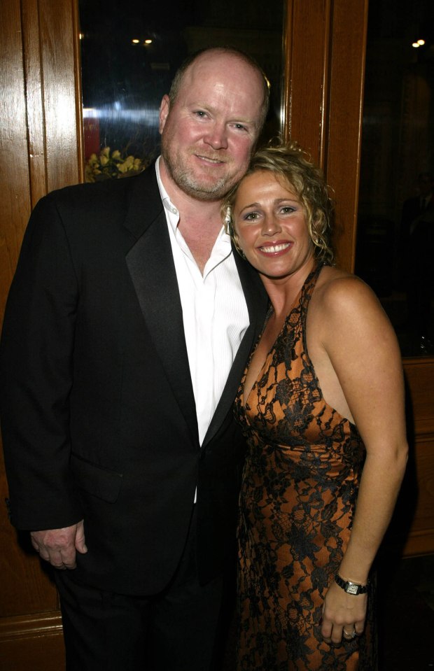 Steve McFadden and Lucy Benjamin at the National Television Awards.