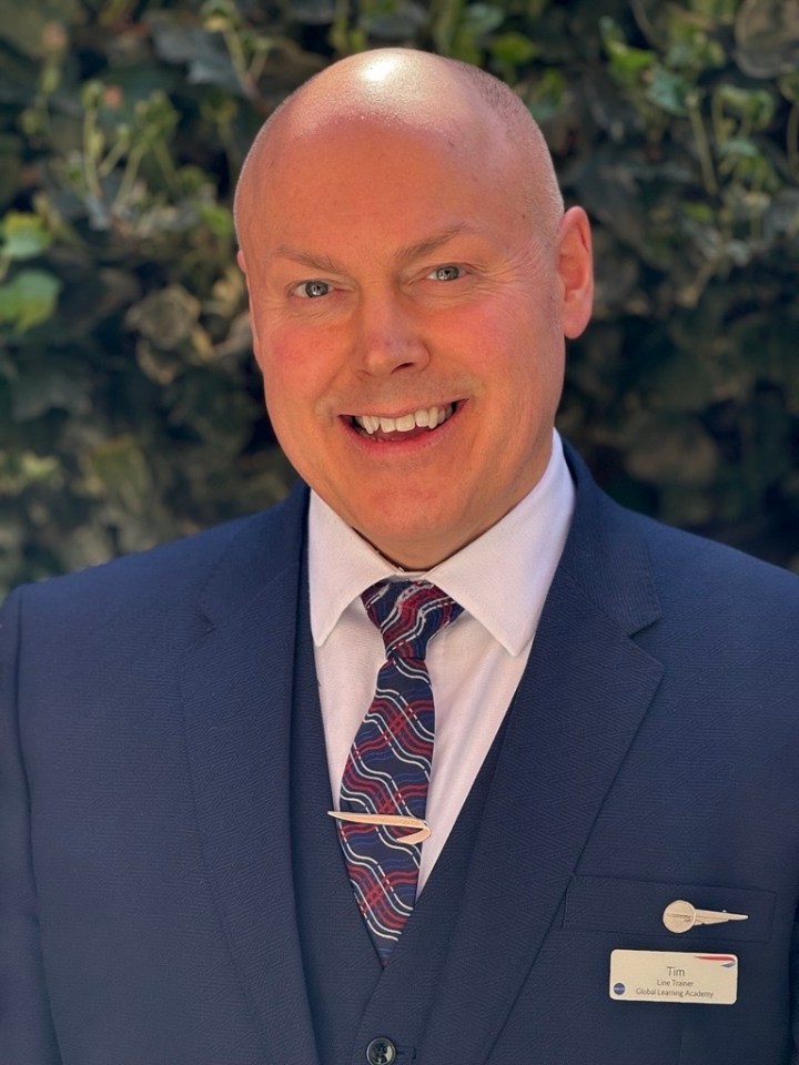 Headshot of Tim, Line Trainer at British Airways Global Learning Academy.