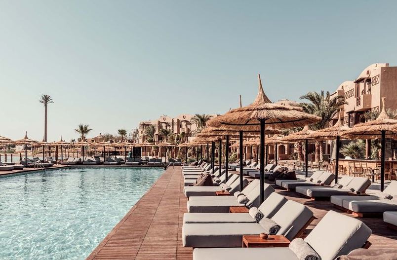 Cook's Club hotel pool and lounge area in El Gouna, Egypt.