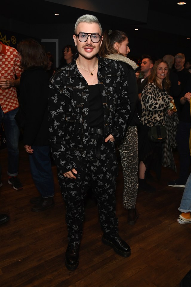 Danny Beard at a press night after-party.