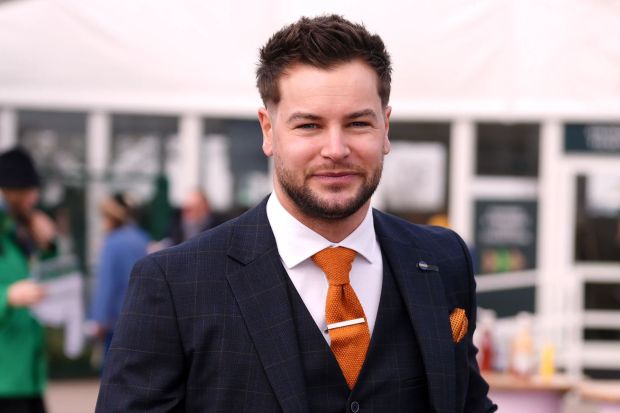 An image collage containing 1 images, Image 1 shows Chris Hughes at the Cheltenham Festival