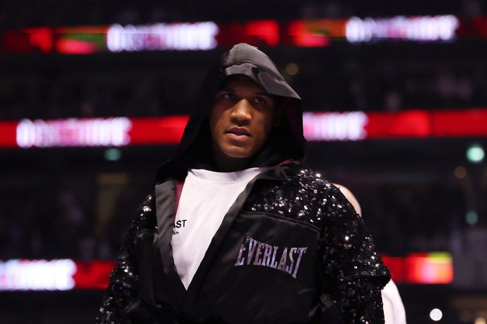 Conor Benn walking to the ring.
