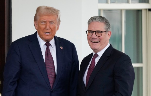 President Donald Trump and Britain's Prime Minister Keir Starmer at the White House.