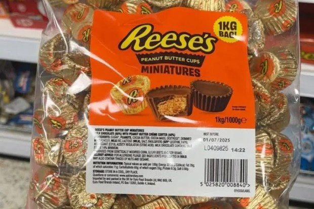 Bag of Reese's Peanut Butter Cups Miniatures.