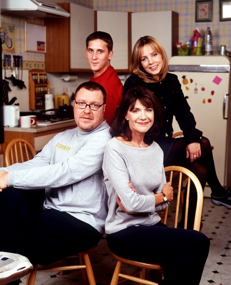 Cast photo of 2.4 Children: Belinda Lang, Gary Olsen, Clare Buckfield, and John Pickard.