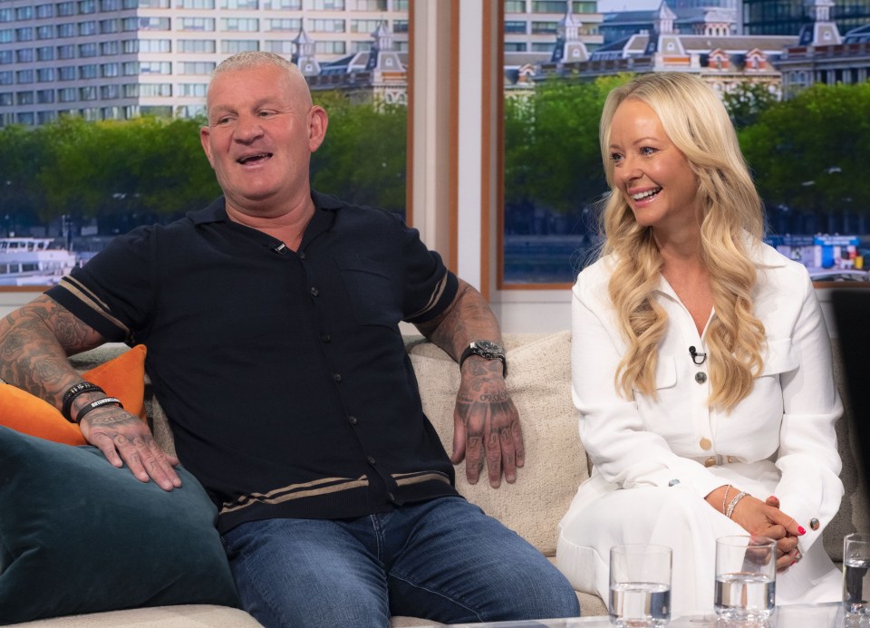 Dean Windass and Kerry Kehoe on the Good Morning Britain TV show.