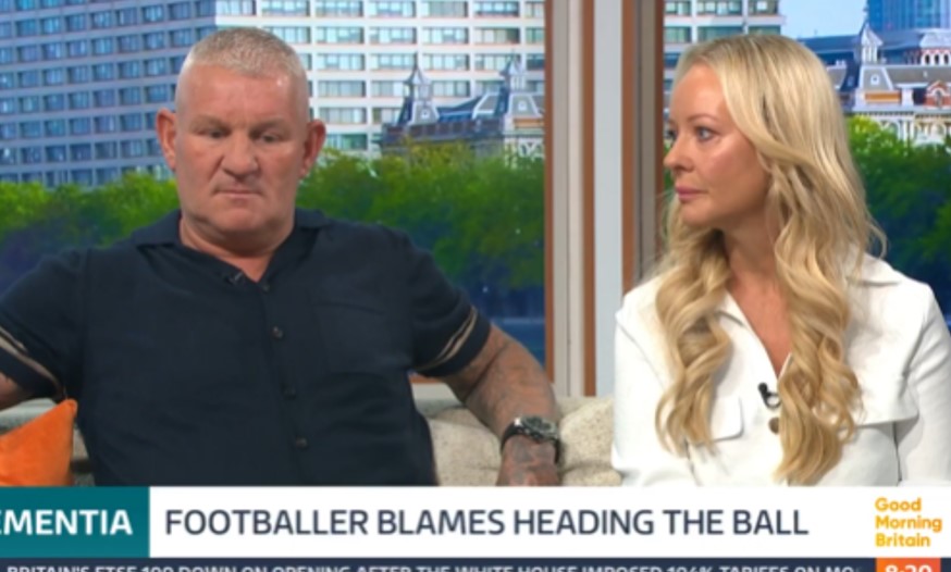 Dean Windass and his wife on GMB discussing dementia.