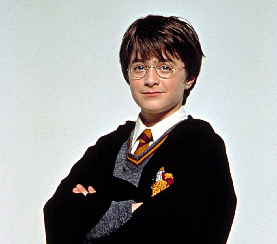Daniel Radcliffe as Harry Potter in Sorcerer's Stone.