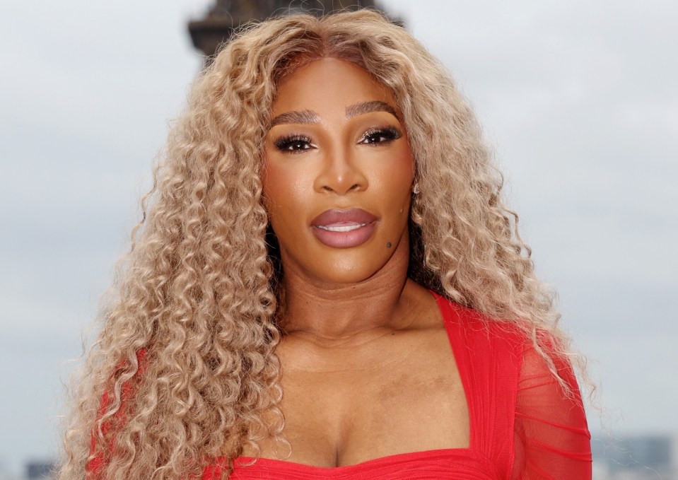 Serena Williams at the Paris 2024 Olympics opening ceremony red carpet.