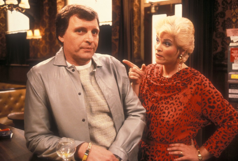 Pete Beale and Pat Evans in an EastEnders scene.