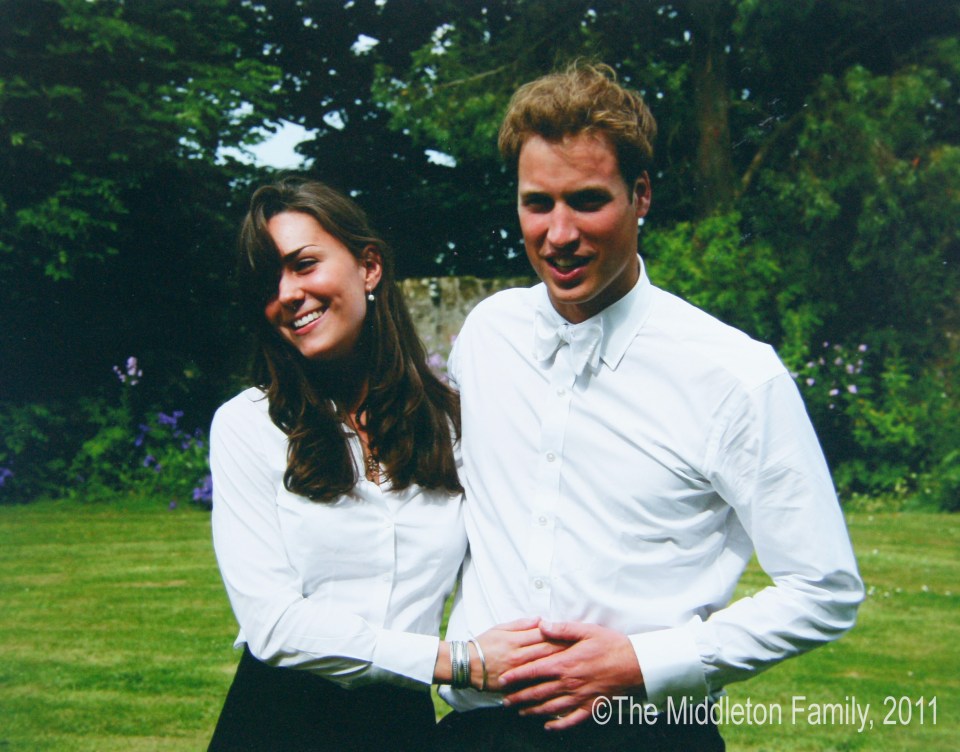Photo of Kate Middleton and Prince William at their graduation ceremony.