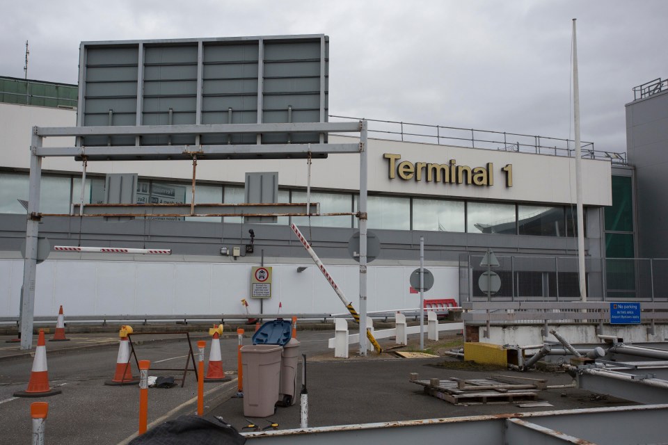 Heathrow Airport Terminal 1 being dismantled.
