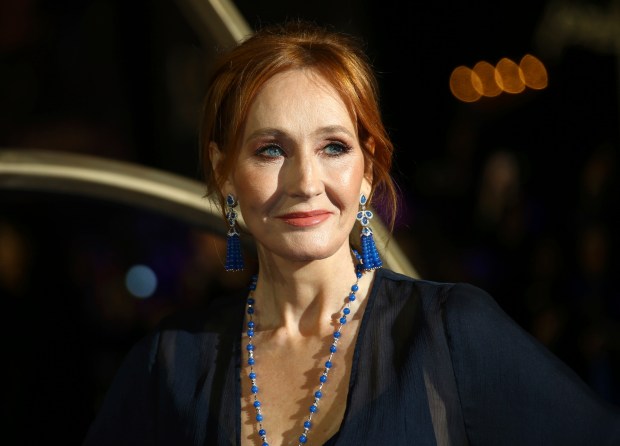 J.K. Rowling at a film premiere.