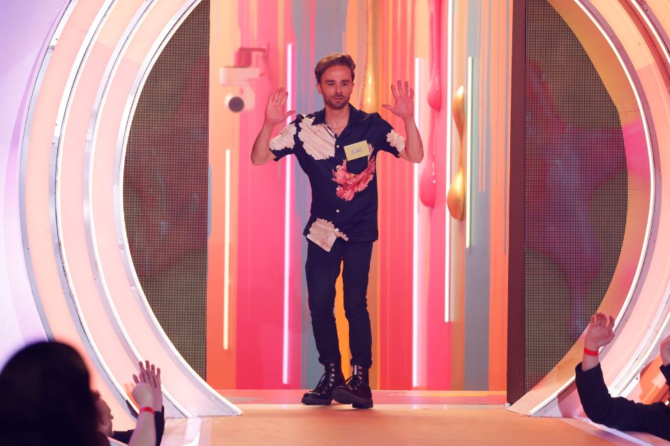 Jack P. Shepherd entering the Celebrity Big Brother house.
