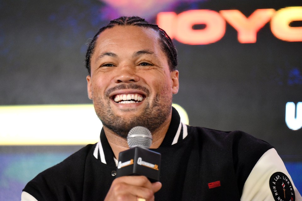 Joe Joyce at a press conference.