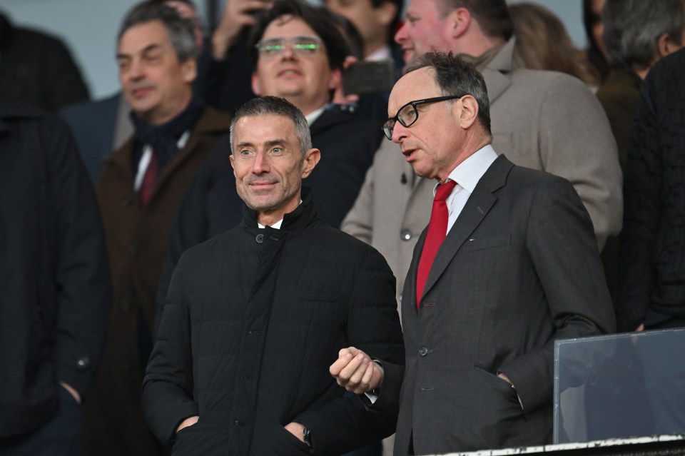 Arsenal's Sporting Director and Vice Chairman in conversation.