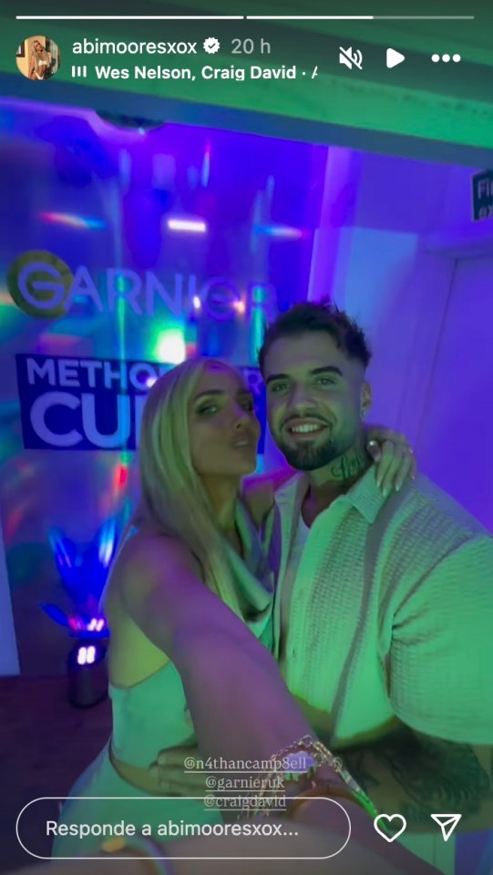 Photo of Abi Moores and Nathan Campbell at an event.