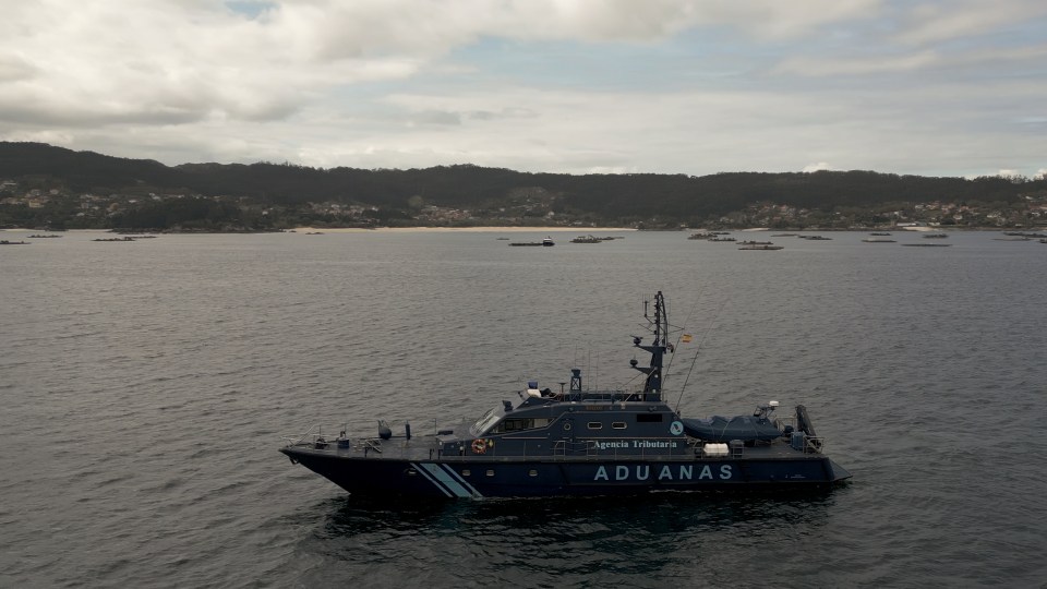 Customs patrol boat off the coast of Galicia, Spain.