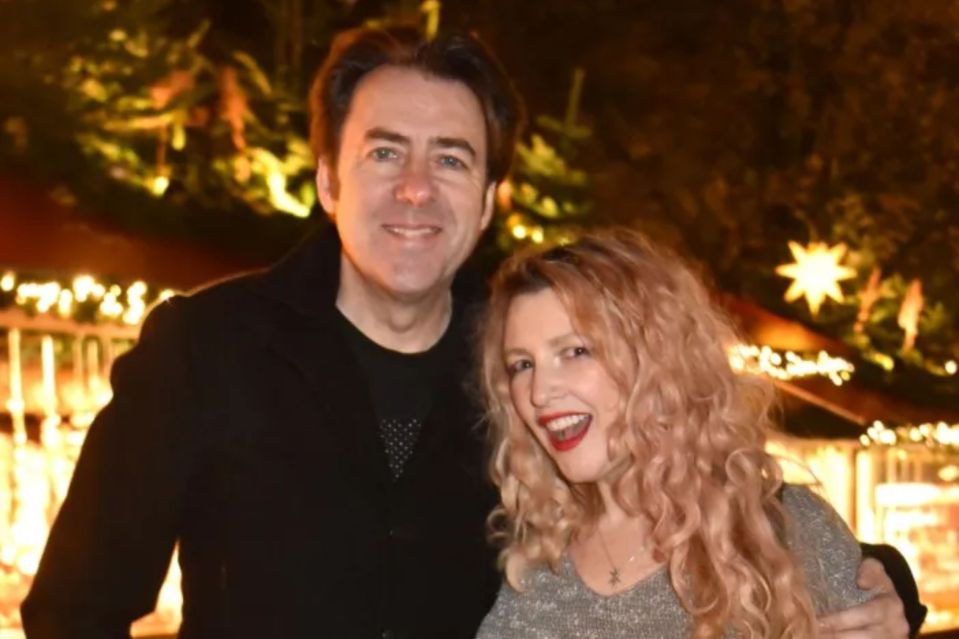 An image collage containing 1 images, Image 1 shows Jonathan Ross and Jane Goldman at the Hyde Park Winter Wonderland VIP launch