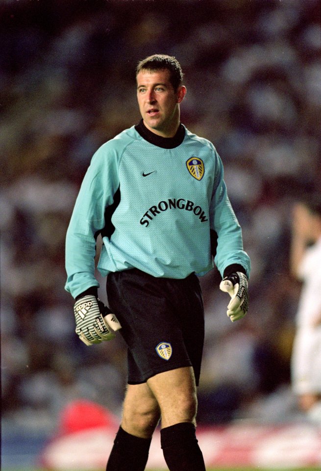 Nigel Martyn, England's goalkeeper, at an international friendly match.
