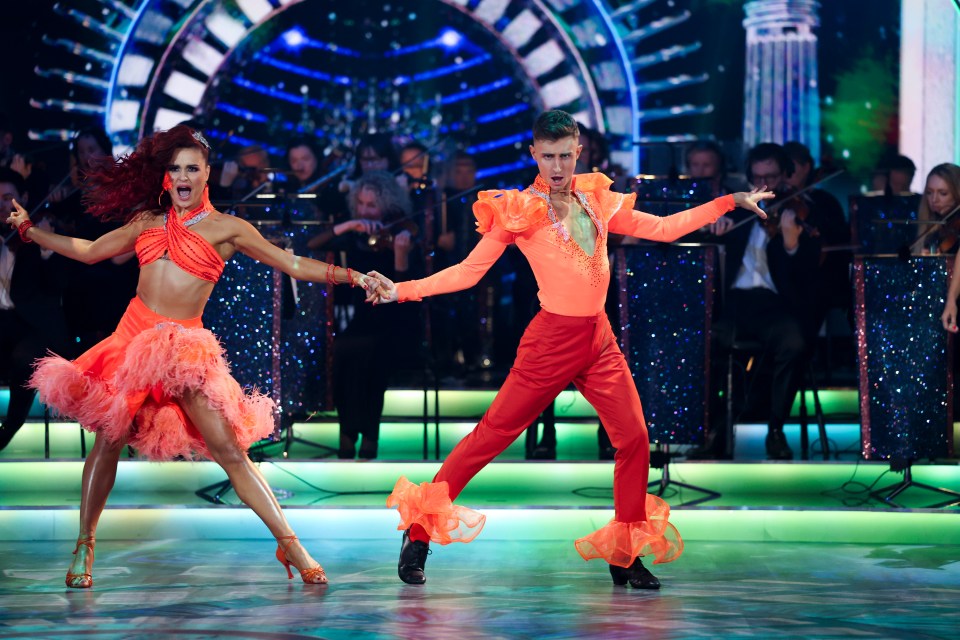 Jack Woolley and Alex Vladimirov dancing on Dancing with the Stars.