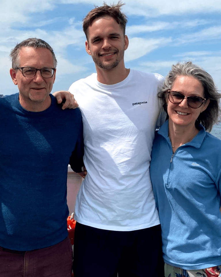 Dr. Jack Mosley with his parents, Michael and Clare.