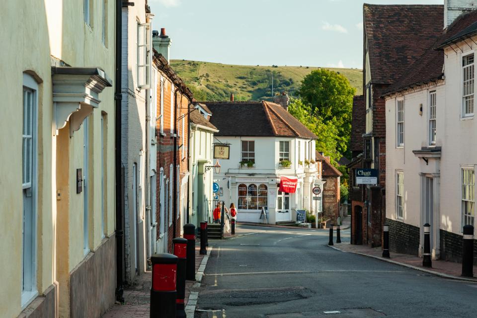 Street scene in Ditchling, East Sussex.