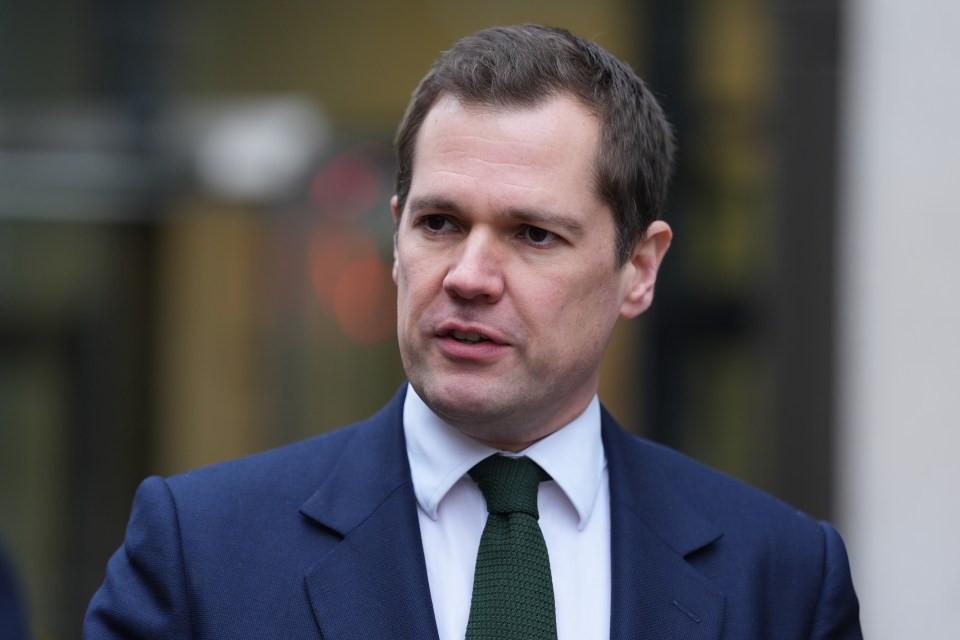 Robert Jenrick, Shadow Justice Secretary, speaking to the media.