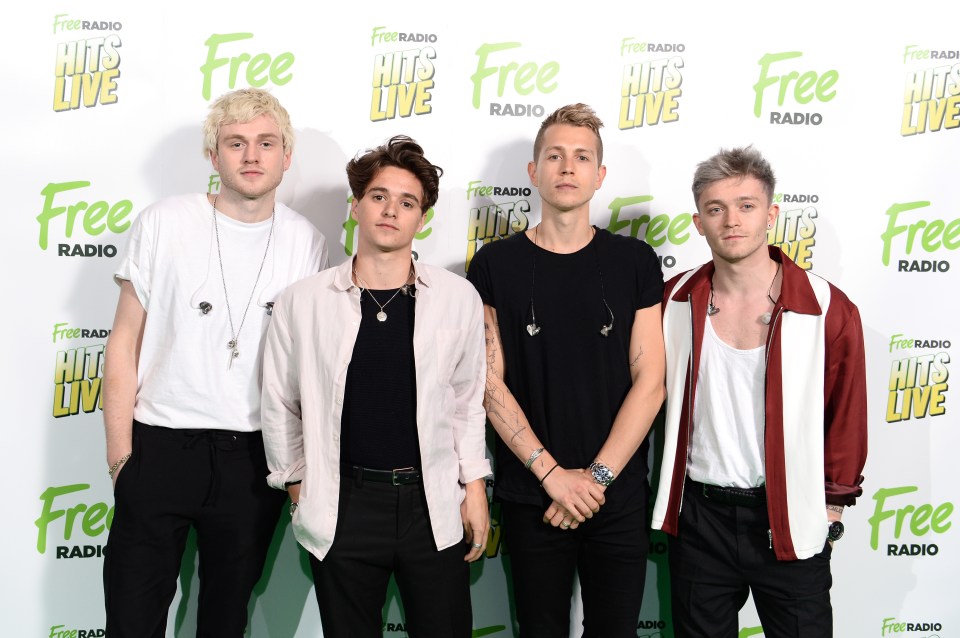 The Vamps band members at Free Radio Hits Live.
