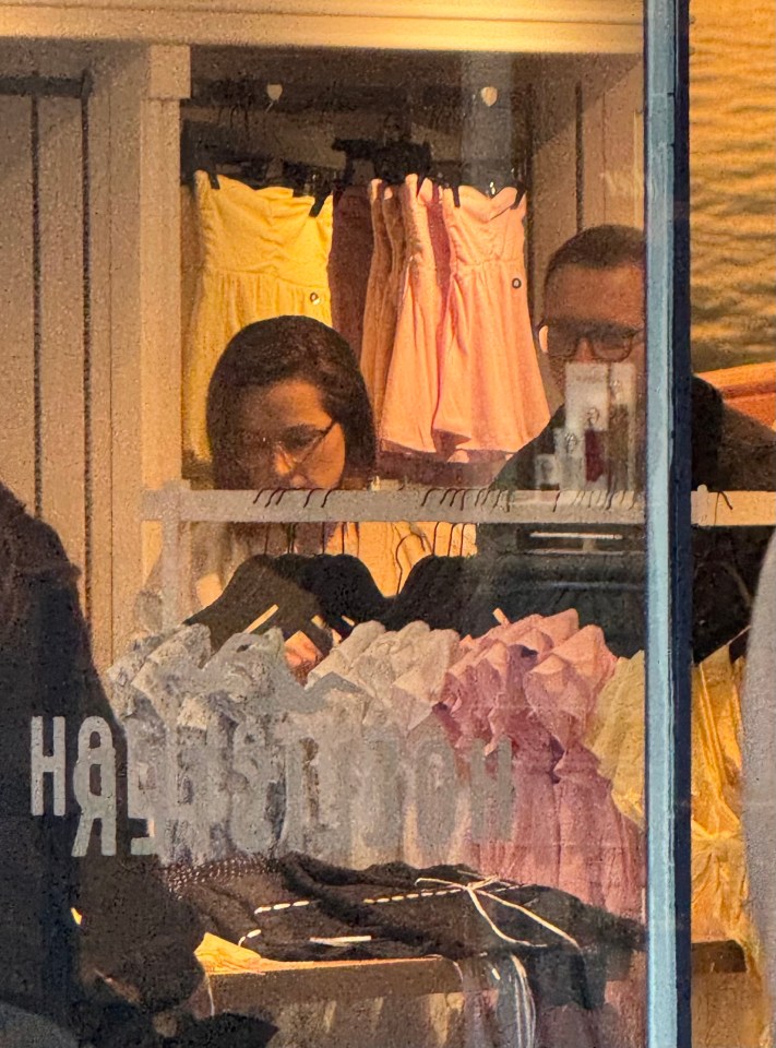 Photo of Jeremy Forrest and his new love interest shopping for clothes.