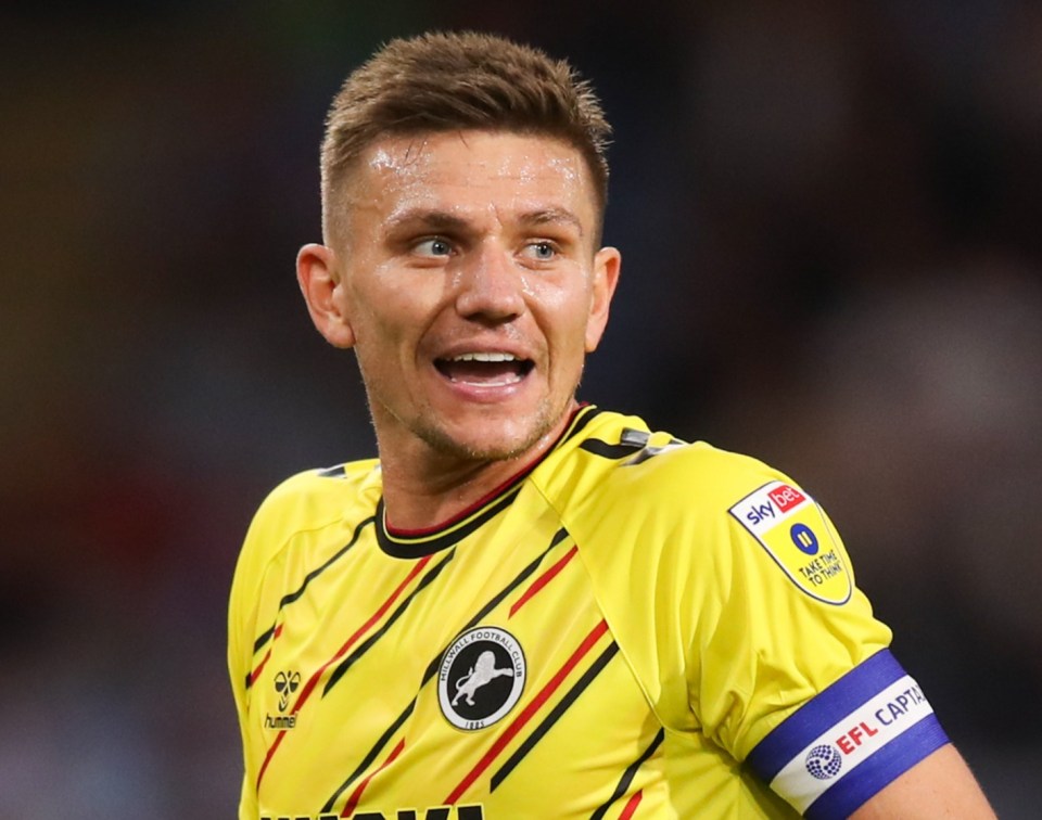 Photo of Shaun Hutchinson, a Millwall football player.