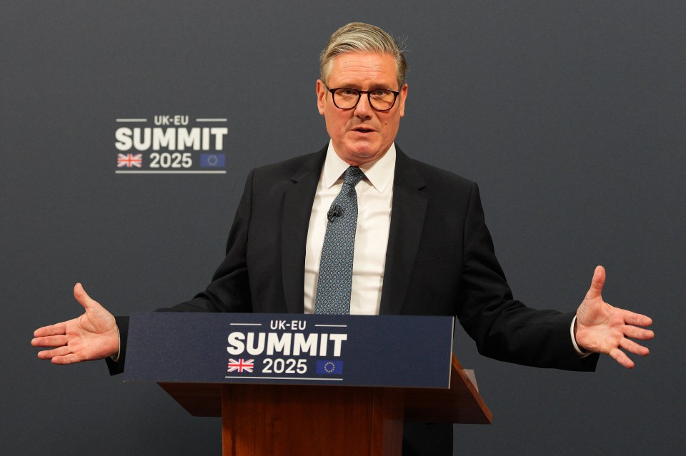 Keir Starmer speaking at the UK-EU Summit.