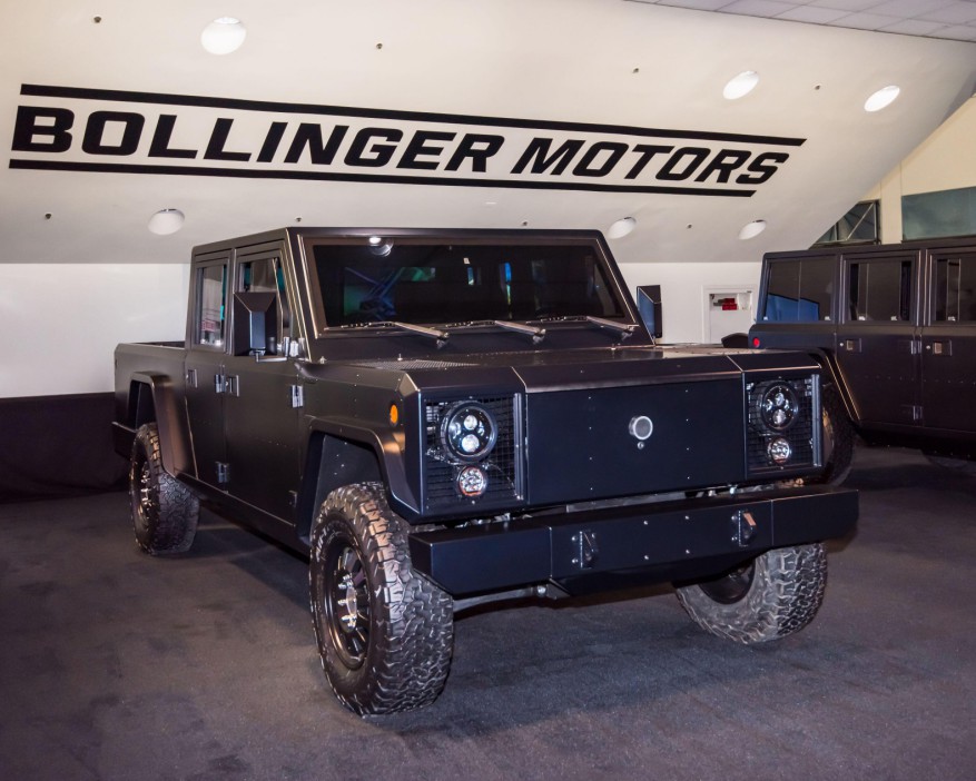 Bollinger Motors B2 truck at the Los Angeles Auto Show.