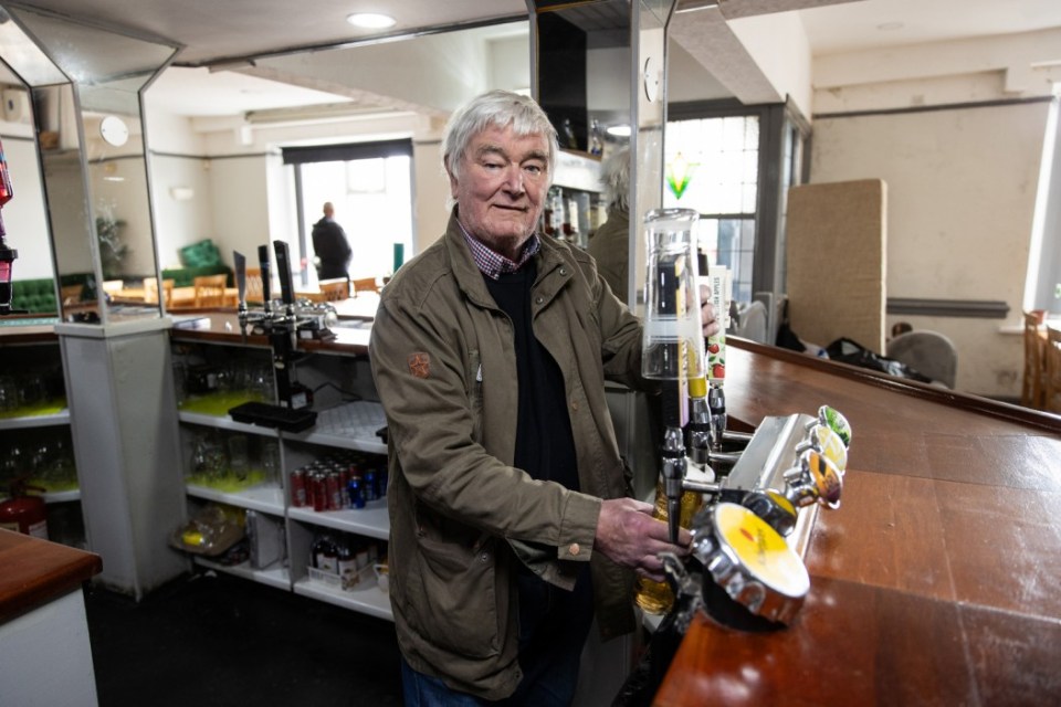 12.05.25 - Picture shows pub landlord Robert Andrews in Rhymney, in Blaenau Gwent, South Wales. One in 30 people in Rhymney are claiming benefits for anxiety  a higher proportion than anywhere else in Britain.