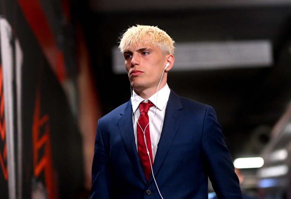 BILBAO, SPAIN - MAY 21: Alejandro Garnacho of Manchester United arrives at the stadium prior to the UEFA Europa League Final 2025 between Tottenham Hotspur and Manchester United at Estadio de San Mames on May 21, 2025 in Bilbao, Spain. (Photo by Michael Regan - UEFA/UEFA via Getty Images)