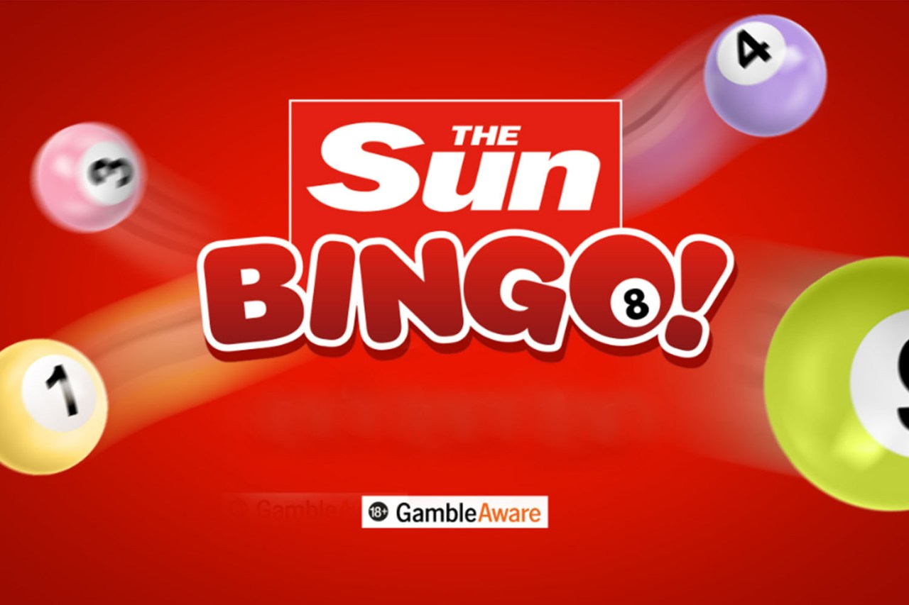 The Sun Bingo! logo with bingo balls.
