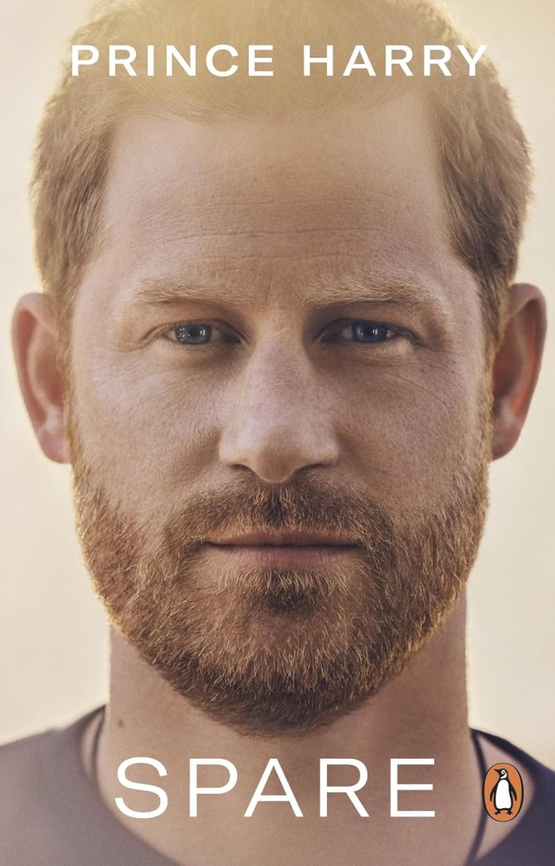 Prince Harry's book cover for "Spare."