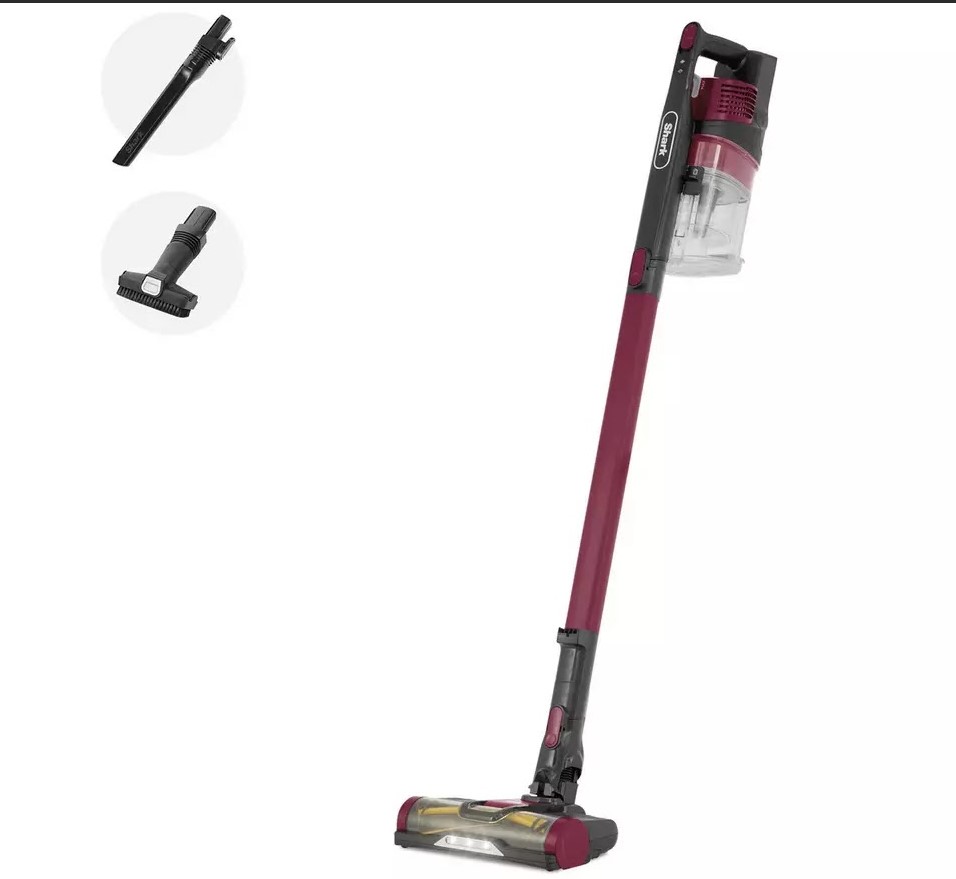 Shark cordless stick vacuum with attachments.