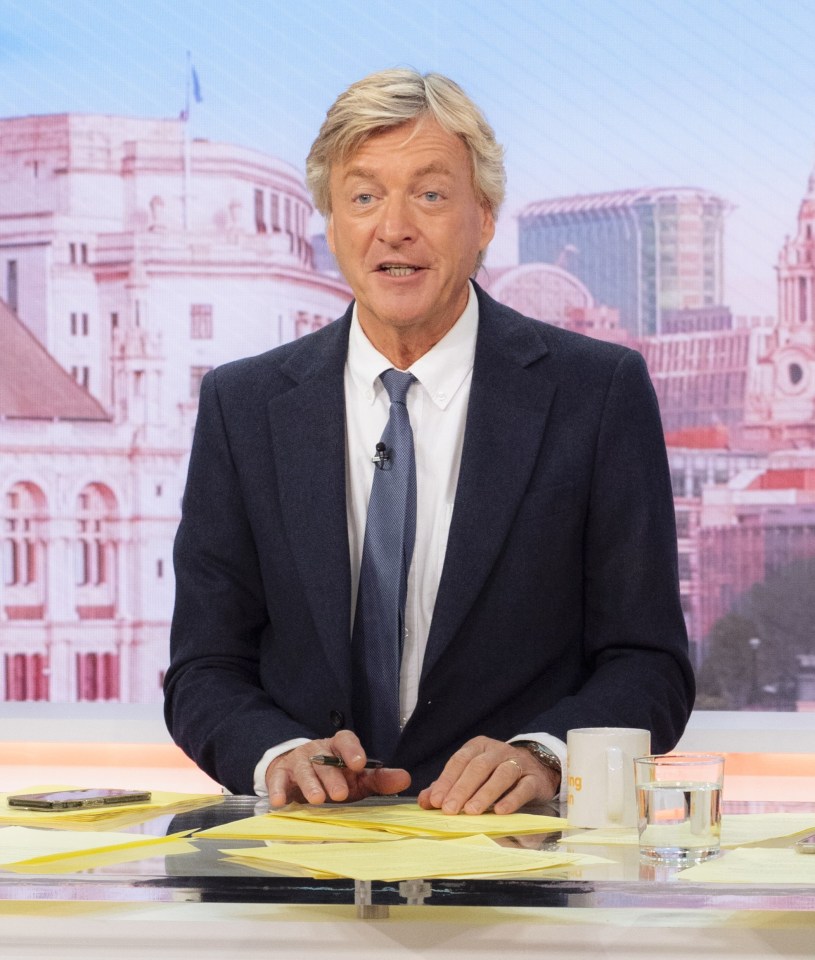 Richard Madeley and Susanna Reid on the Good Morning Britain set.